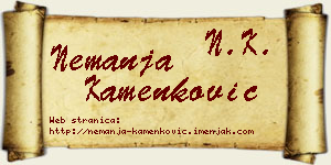 Nemanja Kamenković vizit kartica